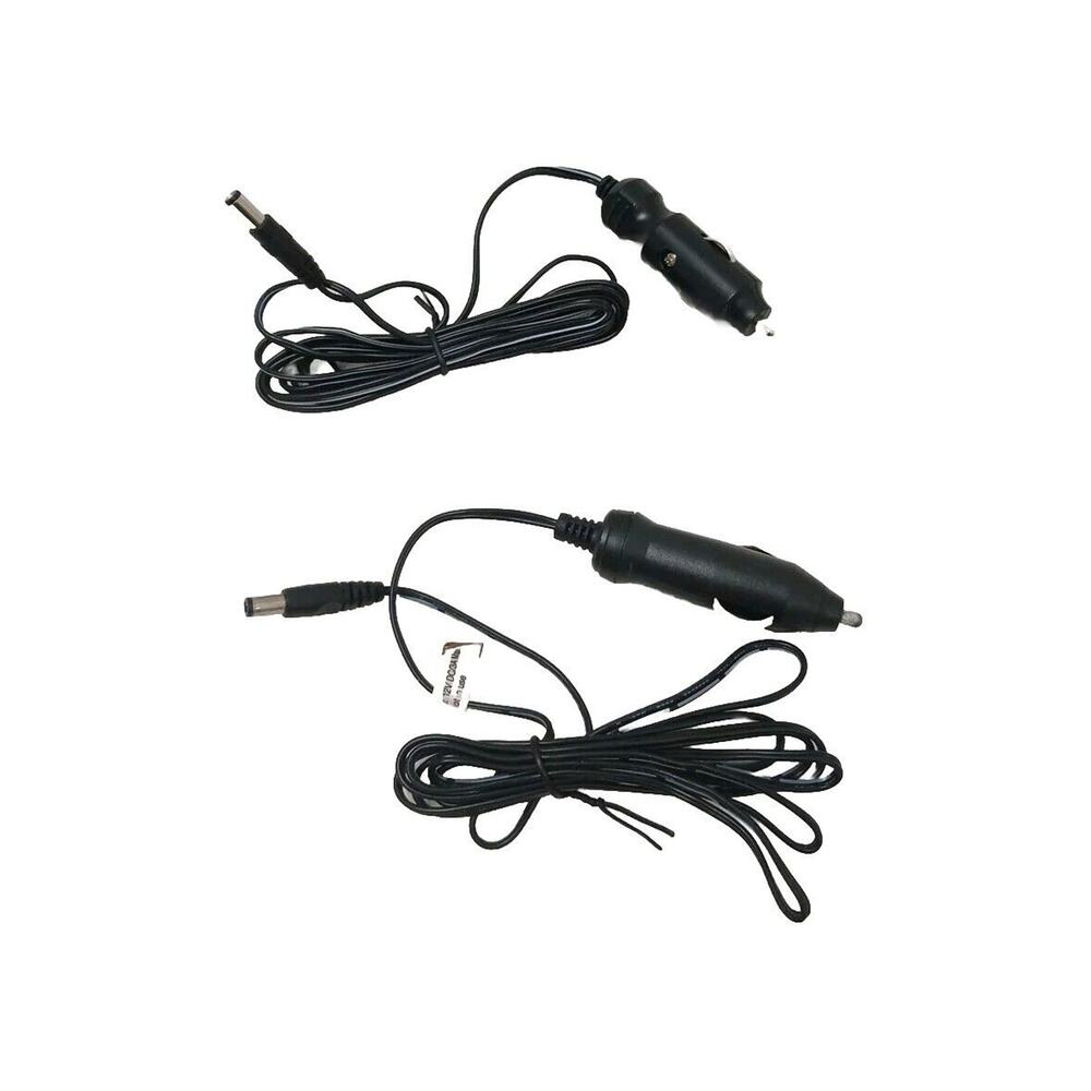 2 Qnty 12‎ volt DC 12VDC/3A Car Cord 2 ITEMS old School Large End For Parts Used